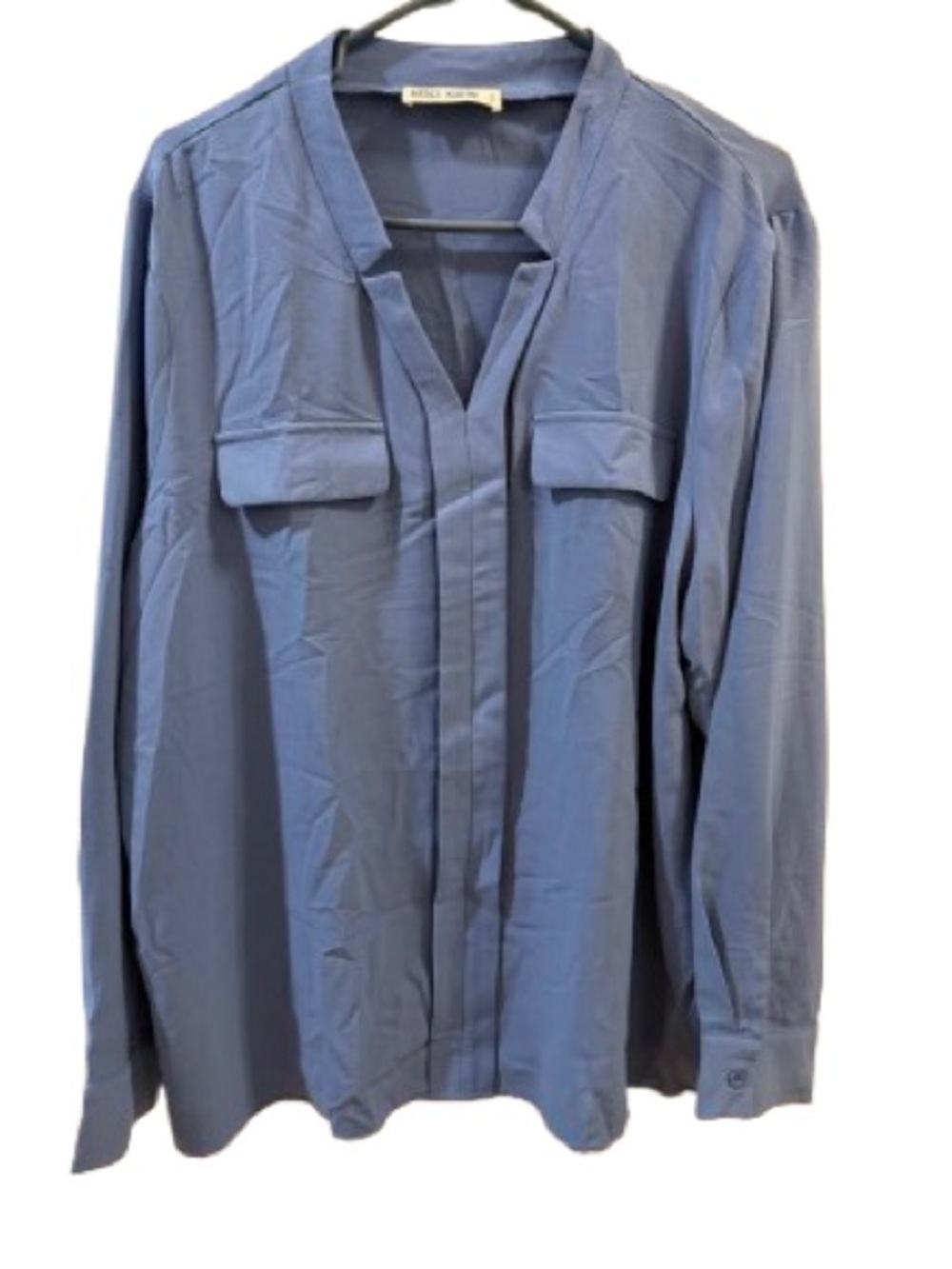 Grace Karin Women’s Slate Blue Lightweight Shirt Size 2XL